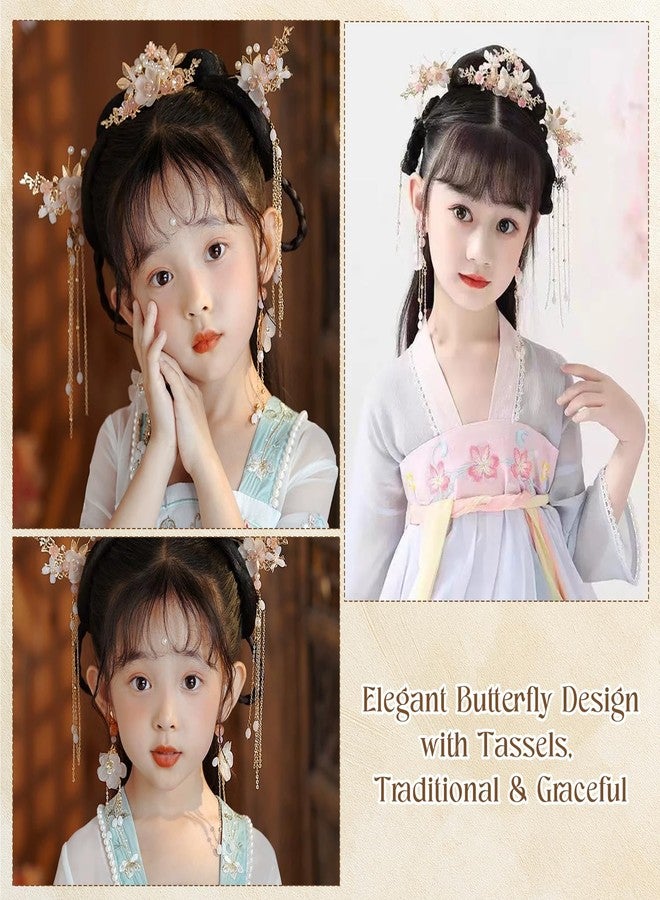 TecoKart® 5 Pcs Flower Hair Pins for Hair Styling - Floral Design Hair Accessories for Woman Wedding & Party | Delicate Hair Stick for Bun, Juda, Bridal & Traditional Hairstyles - Image 4