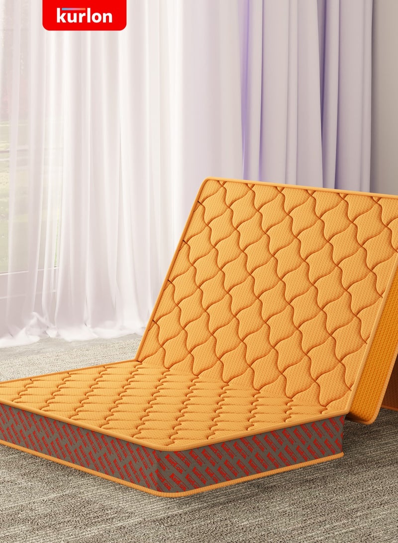 Kurlon Kurlon Aaram Mattress | Tri-Fold Mattress | Travel Mattress | Medium-Firm Support | Rubberized Natural Coir | Compact & Easy Storage | Single Size | 190x90x10 Cms |  - Image 1