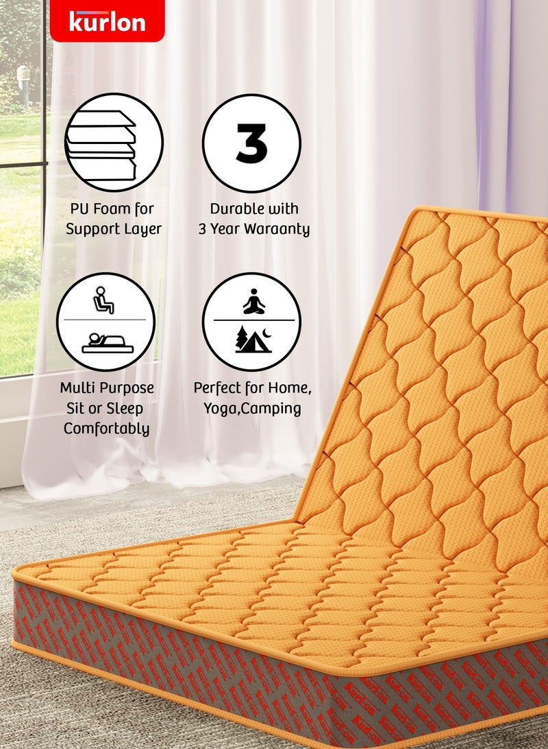 Kurlon Kurlon Aaram Mattress | Tri-Fold Mattress | Travel Mattress | Medium-Firm Support | Rubberized Natural Coir | Compact & Easy Storage | Single Size | 190x90x10 Cms |  - Image 4