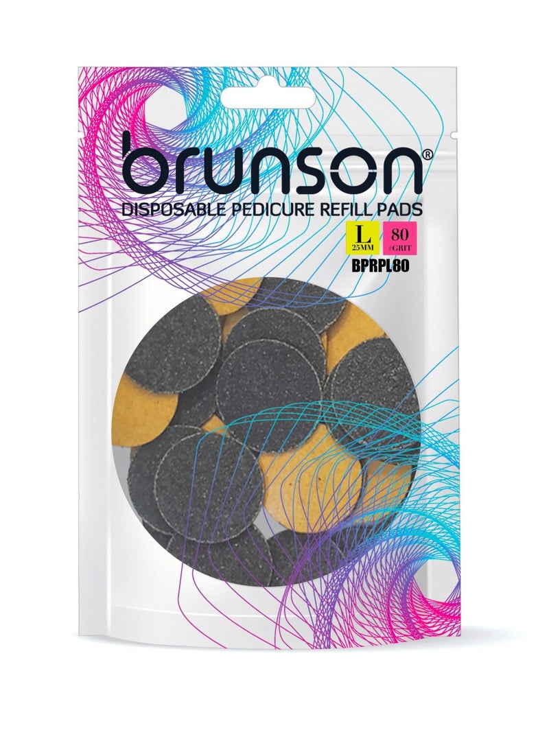 brunson Foot Sanding Paper Disposable Foot Sanding Paper Discs Pad for Electric Foot File Grinding Pedicure Tool 50pcs  - Image 2
