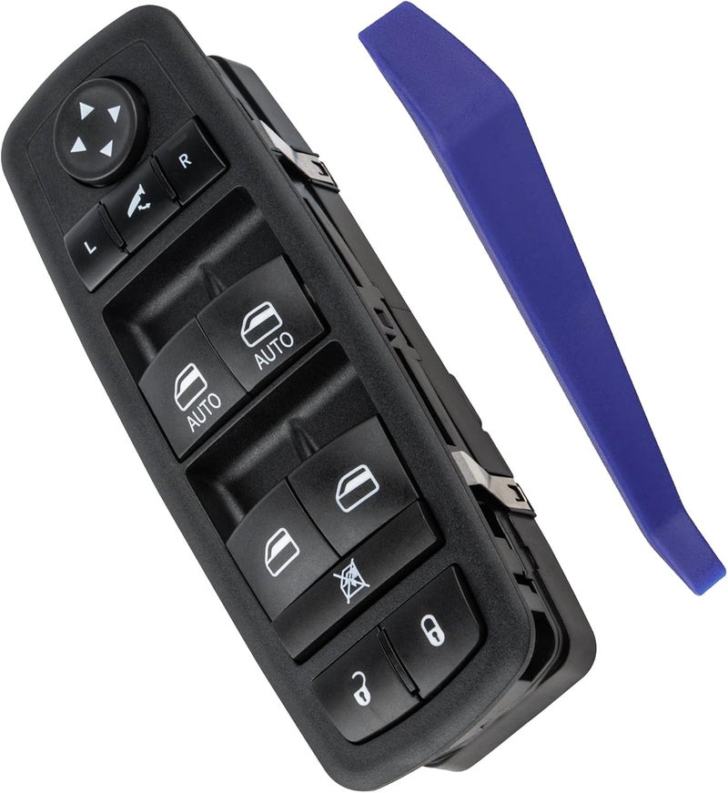 Obaee Power Window Switch Control Button Driver Side Compatible with 2016-2018 Ram 1500 2500 3500, 2019-2021 Ram 1500 Classic, 2011-2012 Dodge Journey, Replaces 56046826AC, 56046826AD, 56046826AE - Image 1