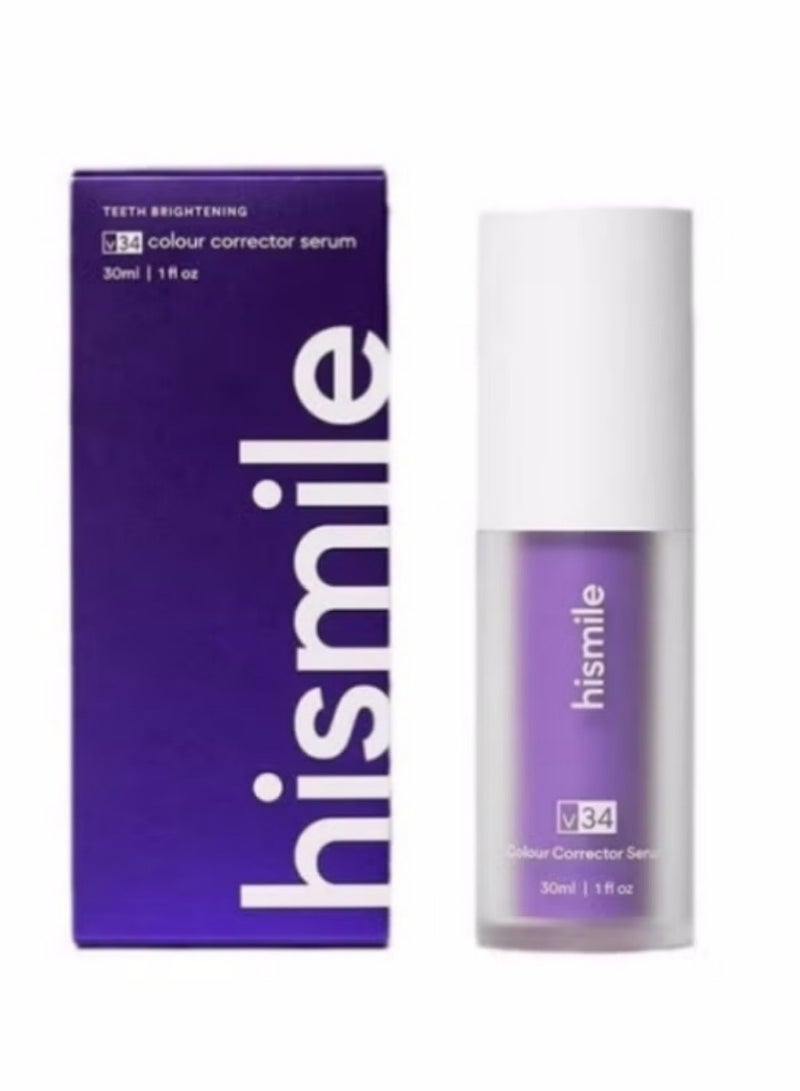 HiSmile Teeth Color Corrector, Purple Teeth Brightening Toothpaste, Remove Stains, Teeth Brightening Purple Toothpaste, Remove Coffee, Stains, Yellow Teeth (30ml） - Image 1