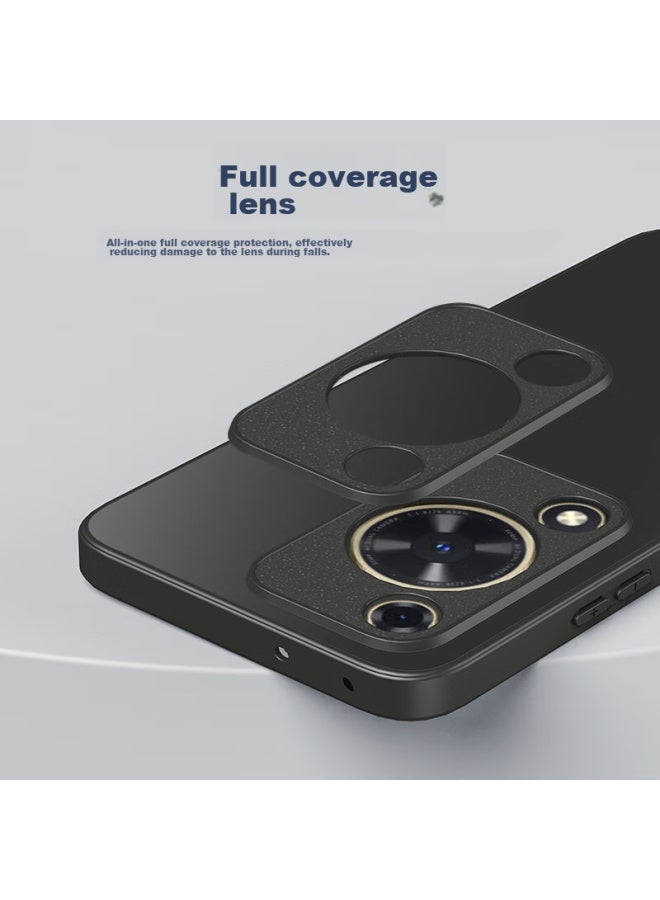 Hotfire Case For Huawei Enjoy 70, Huawei Enjoy 70 Protective Cover, Frosted Full Coverage Ultra-thin Shockproof Anti-fingerprint Case For Men And Women - Deep Sea Blue - Image 5