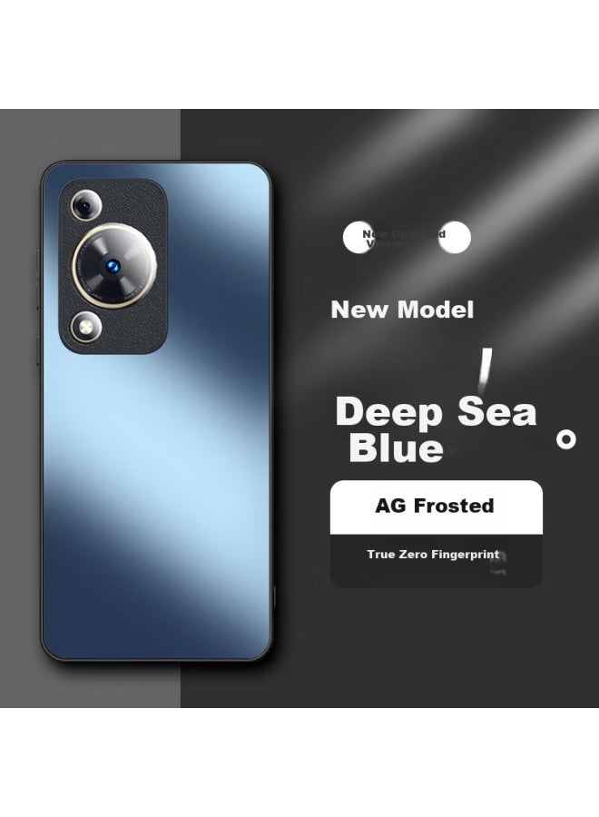 Hotfire Case For Huawei Enjoy 70, Huawei Enjoy 70 Protective Cover, Frosted Full Coverage Ultra-thin Shockproof Anti-fingerprint Case For Men And Women - Deep Sea Blue - Image 1