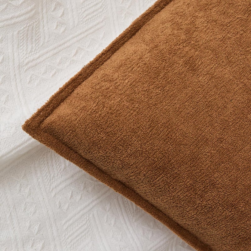 K KEVIN TEXTILE Kevin Textile 14x36 Inch Long Lumbar Cover 1 Pack Soft Boucle Textured Decorative Waterproof Rectangle Cushion Elegant Accent Pillows for Couch Sofa Chair Bed Home Decor Indoor Outdoor Brown - Image 2
