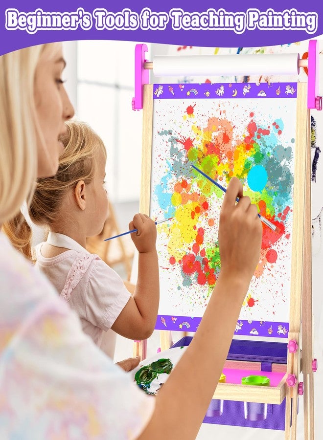 Doselie Art Easel for Kids,Wooden Art Easel with Art Supplies,Height Adjustable Double-Sided Magnetic Whiteboard and Chalk Board,Birthday Gifts for 4 5 6 7 Year Old Boy Girl Toy - Image 4