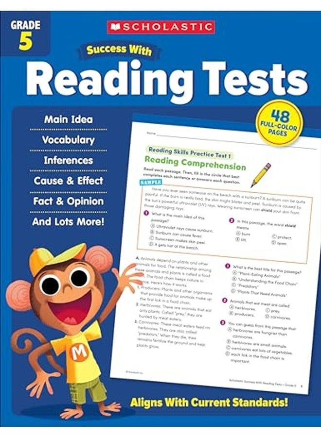 Scholastic Success With Reading Tests Grade 5 By Scholastic Teaching Resources Paperback 