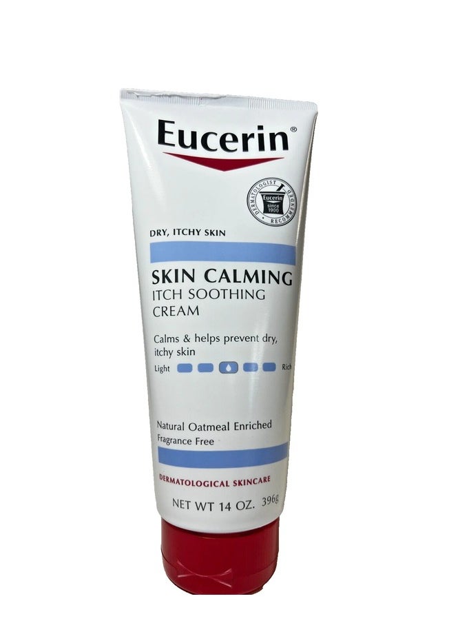 Eucerin Skin Calming Cream for Dry, Itchy Skin, 14 Oz,396g 