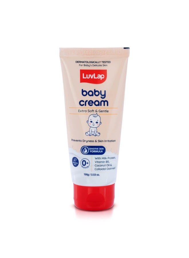 Luvlap Baby Cream -100g, Face & Body Moisturizing Cream with Shea Butter & Colloidal Oatmeal - Image 1