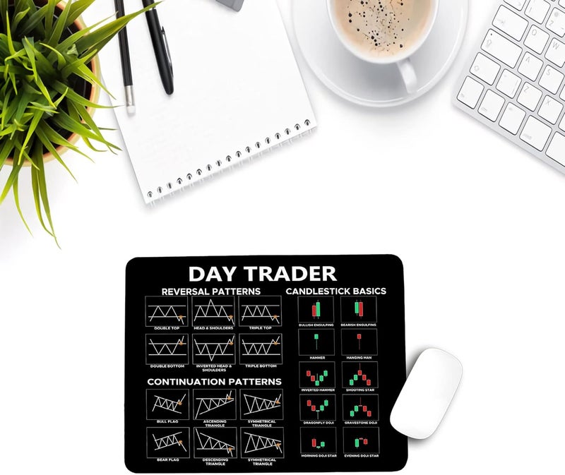 Designfullprint Day Trader Mouse Mat Large Gaming Pad for Mouse and Keyboard Mouse Mat Pad QDH - Image 2