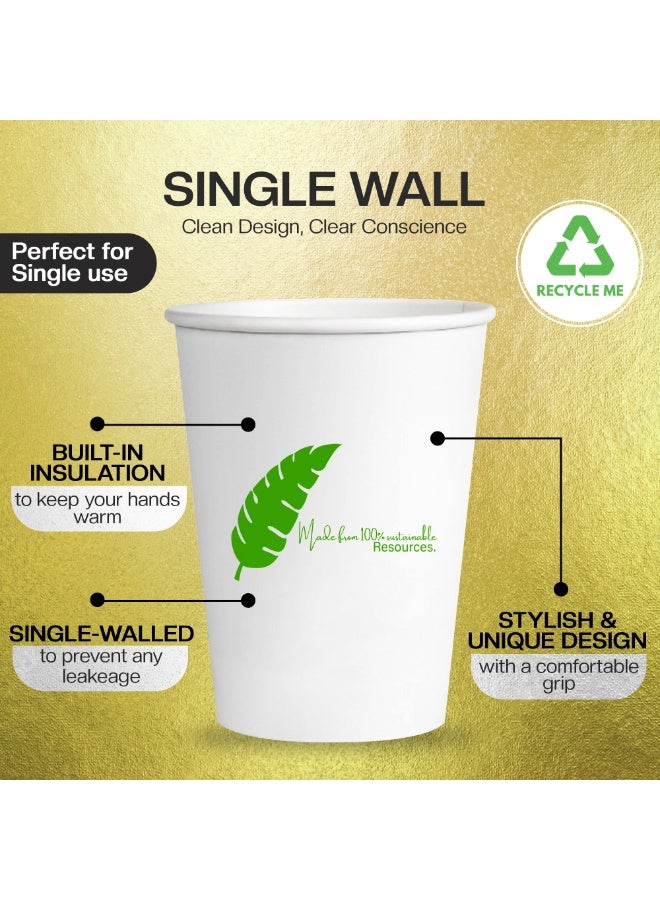 EcoEdge 5 Oz Disposable Heavy-Duty Party Paper Cups (Pack of 100) | For Coffee-Latte, Tea, Water | Insulated, Compostable, Biodegradable | For Parties, Events, Offices, Daily Use | 100% Sustainable - Image 3