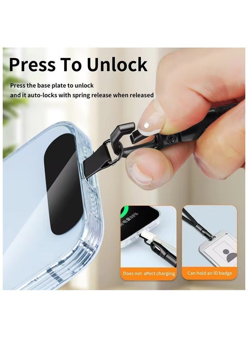 2 قطعة حامل هاتف محمول سلسلة حبل عنق سلسلة هاتف إكسسوارات الهواتف المحمولة - Image 5