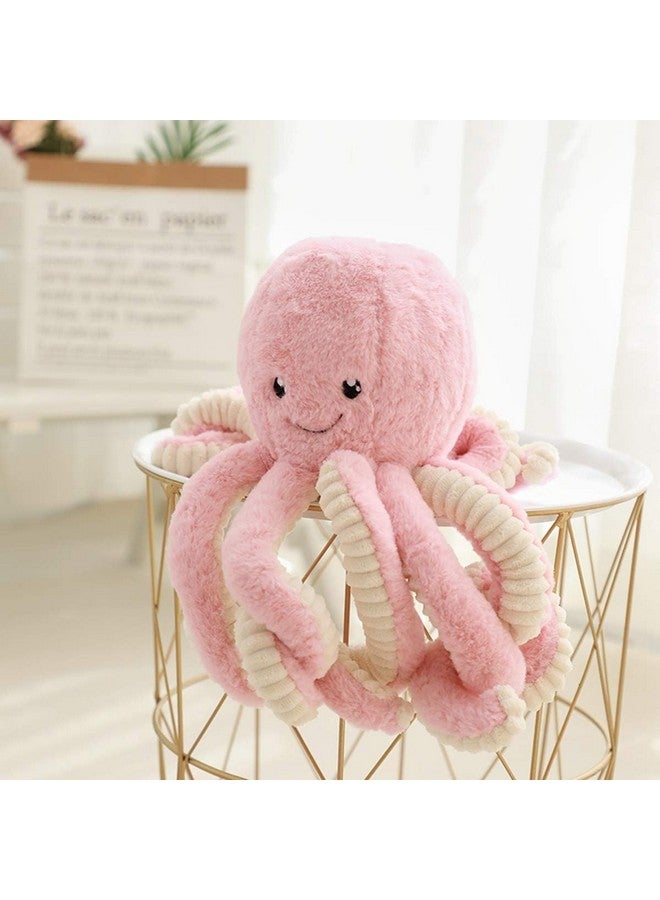 هاب تايم دمية أخطبوط وردية اللون، دمية كاواي، حيوان محشو لطيف، هدية رائعة للأطفال الأولاد والبنات (15.7 بوصة) - Image 4