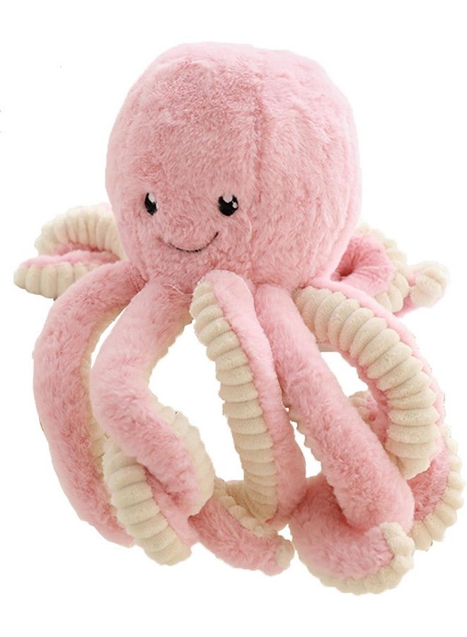 هاب تايم دمية أخطبوط وردية اللون، دمية كاواي، حيوان محشو لطيف، هدية رائعة للأطفال الأولاد والبنات (15.7 بوصة) - Image 1