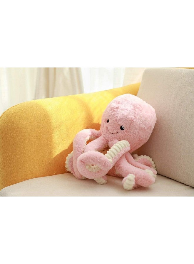 هاب تايم دمية أخطبوط وردية اللون، دمية كاواي، حيوان محشو لطيف، هدية رائعة للأطفال الأولاد والبنات (15.7 بوصة) - Image 2