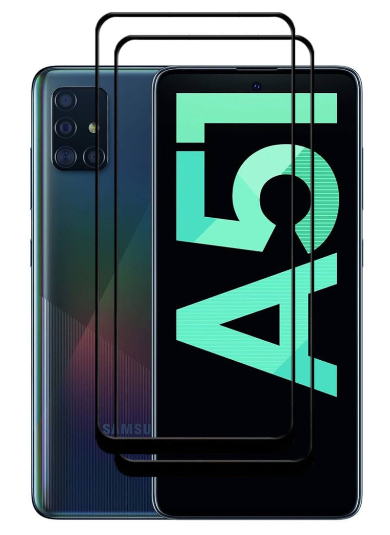 ACLIX 2 Pieces Antistatic ESD Dustproof Premium Quality High Definition Tempered Glass Screen Protector Designed For Samsung Galaxy A51 - Image 1
