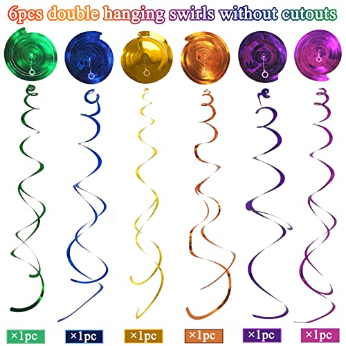 OuMuaMua 30 pcs 90s Party Decorations Hanging Swirls for Adults Back to 1990's Party Decor Favors for 90s Theme Birthday Party Decorations Supplies - Image 4