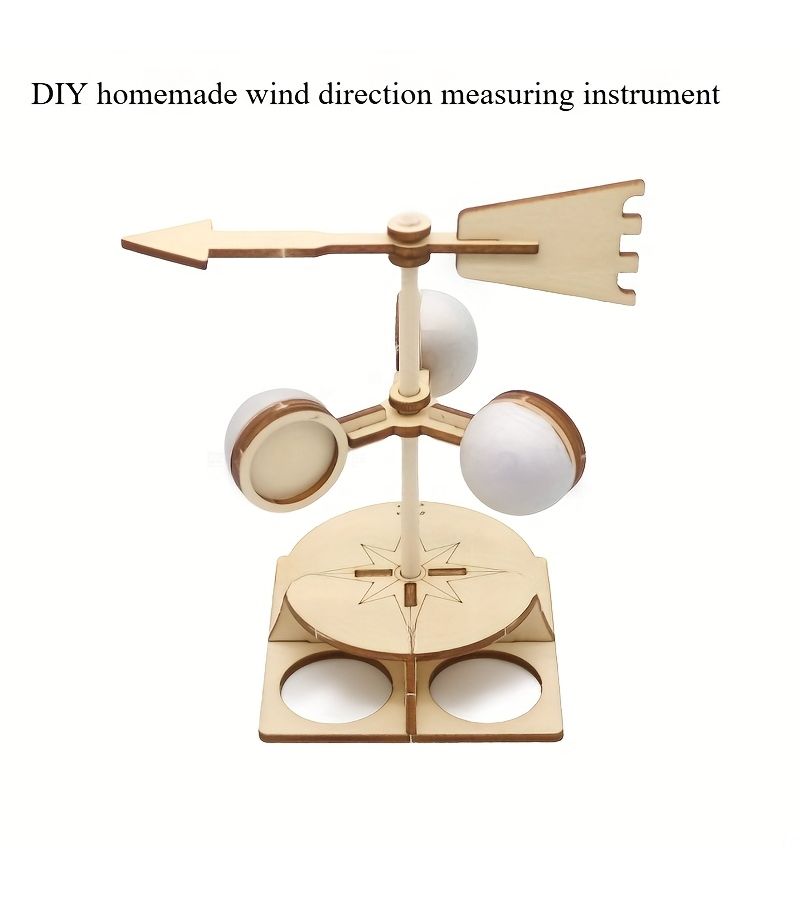 DIY Homemade Wind Vane Science Experiment Student Direction Indicator - Image 1
