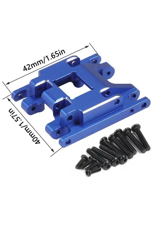 Black TRX4m Skid Plate Aluminum Transmission Mount Gearbox Base Center Frame Brace for TRX4m Bronco Defender 1 18 RC Crawler Car Upgrade Parts - Image 3