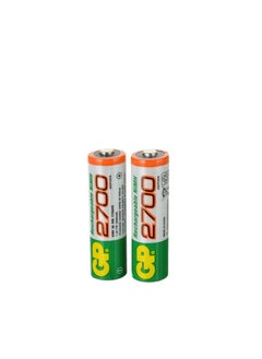 GP Rechargeable  AA Batteries - 2700mah - 2 Pcs + Gift Bag Dukan Alaa  - Image 2
