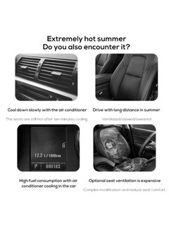 KASTWAVE Rv Seat Breeze Fan, Car Fans Seat Cooling Fans, Usb Vehicle Seat Cooler, Car Seat Cooling Fan, 3 Wind Speeds, Car Vehicle Inddor Use, Cooling Air Fan Usb Powered for All Cars Vehicle Van Truck  - Image 4