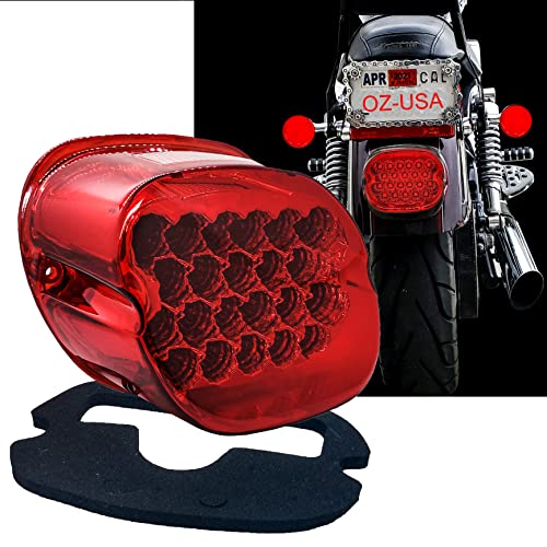 OZ-USA FL Red LED Tail Brake Light Compatible with Harley Touring Electra FLTR Road King Glide FLHTCU I - Image 2