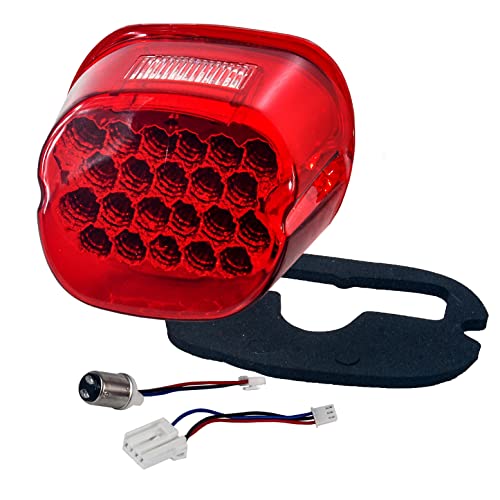 OZ-USA FL Red LED Tail Brake Light Compatible with Harley Touring Electra FLTR Road King Glide FLHTCU I - Image 1