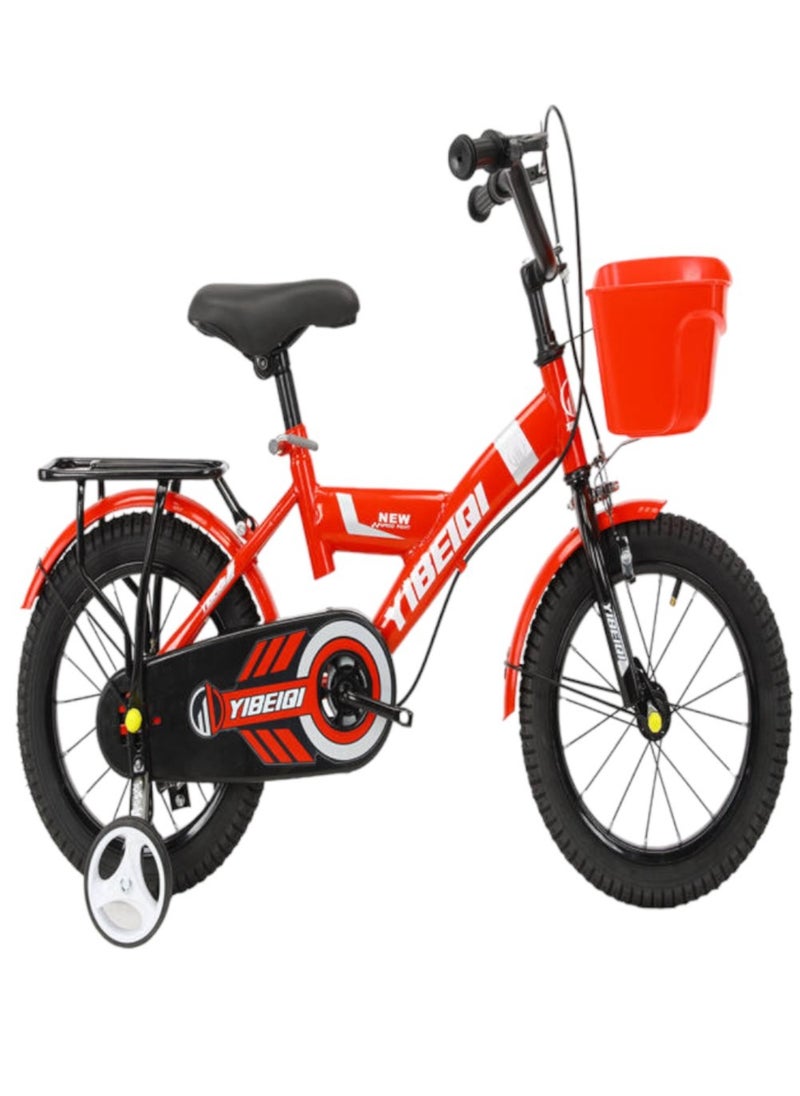 Toy Box - Children's Bicycles 14 inch Carbon Steel Frame, Wear-resistant Tires, Adjustable Seat, Smooth Bearings, Safe and Stable, Responsive Dual Brakes Perfect for Kids' Cycling Adventures for 3-6 years old - Image 1