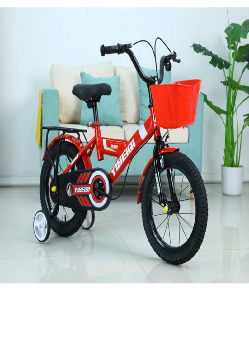 Toy Box - Children's Bicycles 14 inch Carbon Steel Frame, Wear-resistant Tires, Adjustable Seat, Smooth Bearings, Safe and Stable, Responsive Dual Brakes Perfect for Kids' Cycling Adventures for 3-6 years old - Image 1