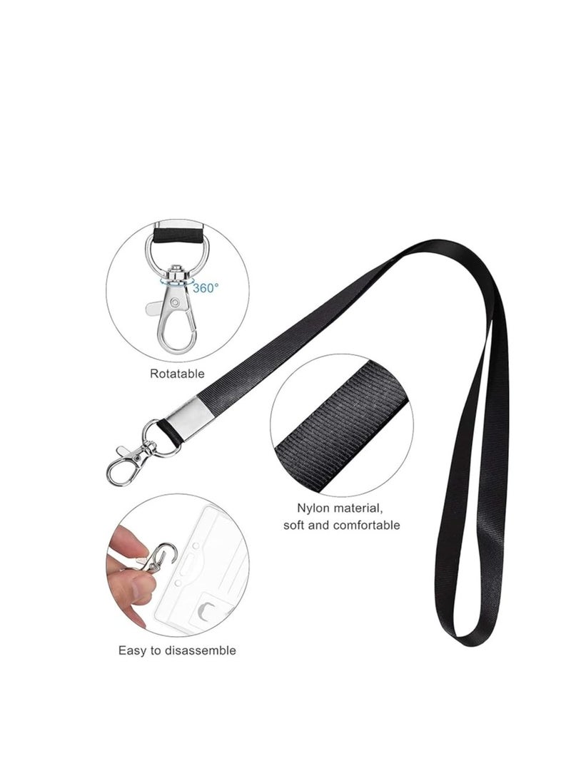 Terabyte Lanyard Neck Strap,20 pcs Nylon Lanyards for Id Badges Key Lanyard with Clip ID Neck Strap Lanyard,for Name Badge Holder,Id Card,Keys,Cell Mobile Phone Polyester lanyard with metal carabiner - Image 3
