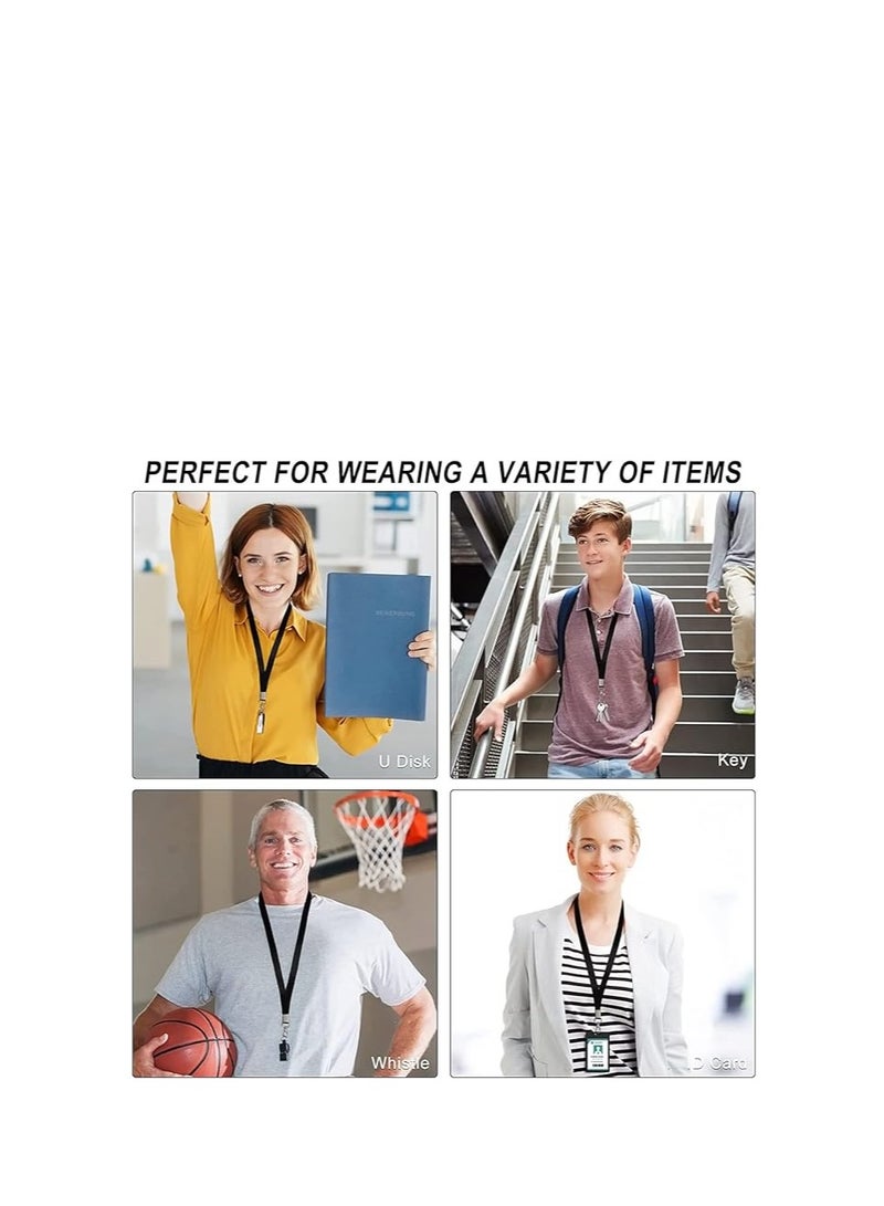 Terabyte Lanyard Neck Strap,20 pcs Nylon Lanyards for Id Badges Key Lanyard with Clip ID Neck Strap Lanyard,for Name Badge Holder,Id Card,Keys,Cell Mobile Phone Polyester lanyard with metal carabiner - Image 4