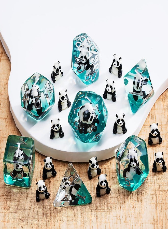 Maywin Polyhedral D&D Dice Panda Dice,Resin Panda DND Dice Set for Dungeons and Dragons MTG RPG Board Games for 15 Years and Up - Image 4