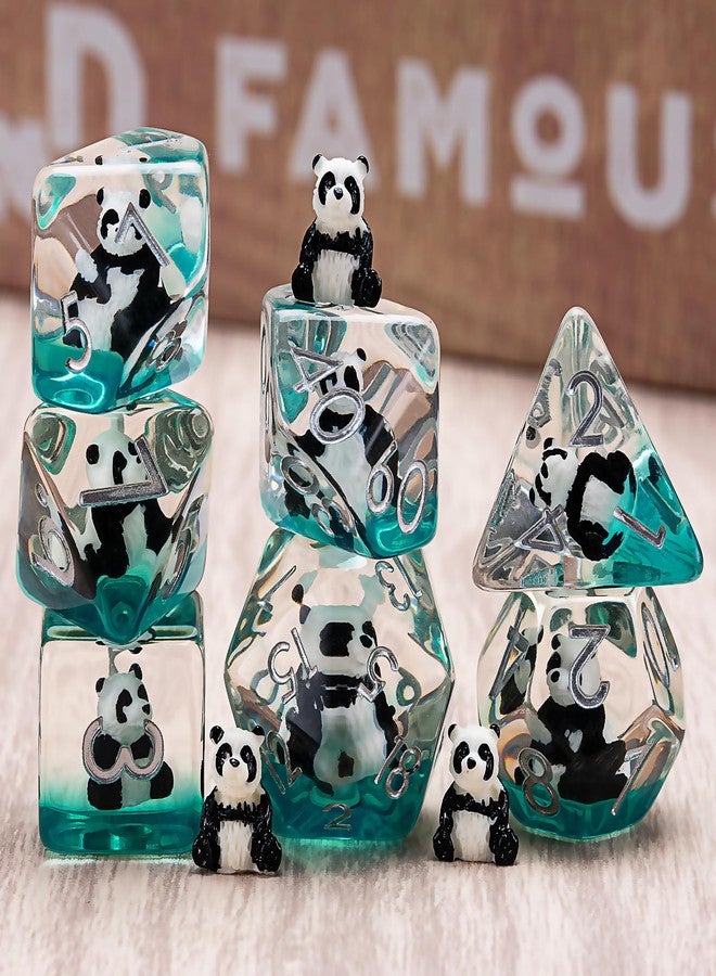 Maywin Polyhedral D&D Dice Panda Dice,Resin Panda DND Dice Set for Dungeons and Dragons MTG RPG Board Games for 15 Years and Up - Image 5