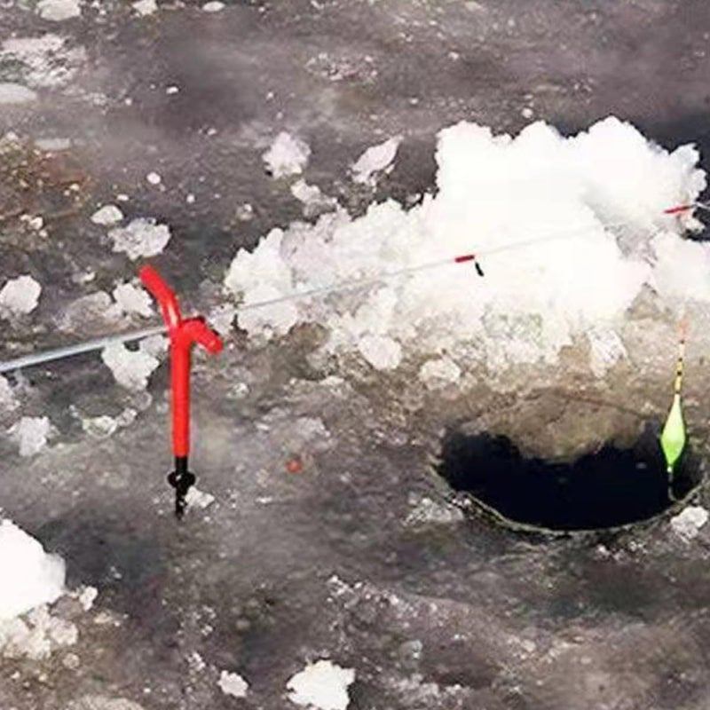 2 Pcs Spiral Ice Fishing Tent Stakes Metal Screw Camping Tent Pegs For Winter Shelter Anchoring Outdoor Gear - Image 5