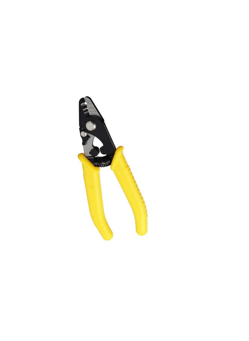 KASTWAVE - Fiber Optic Stripper 3 Hole, Precision Wire Stripper for Installers and Electricians Safe Not Hurt Wire Fiber Strippers with 6" Handle for Jacket Buffer and Coating Stripping - Image 1