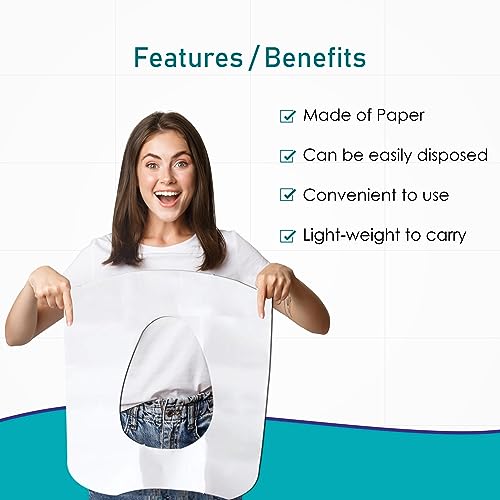 MildCares Disposable Toilet Seat Covers (Pack of 3-300 Sheets) | No Direct Contact With Unhygienic Seats | Protects Against Germs For Public Toilets & Travel Essential | Flushable & Nature Friendly - Image 5