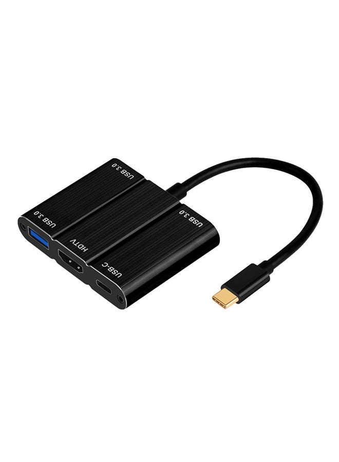 NIBEMINENT USB 3.0 Type C 4K HDMI Hub Adapter Black