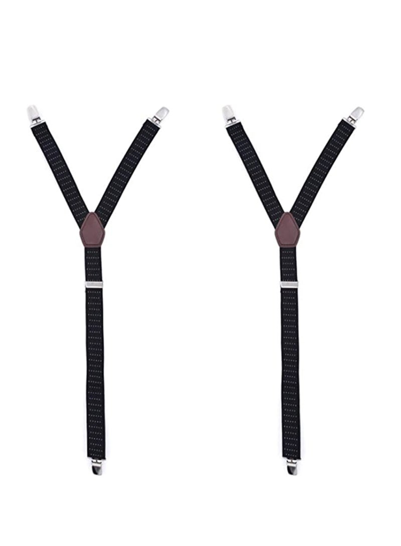 SYOSI Mens Shirt Stays Military Adjustable Elastic Garter Straps Sock Non-slip Locking Clamps Long-Lasting Shirt Stays Signature Shirt Stays Shirts Holder for Men - Image 5