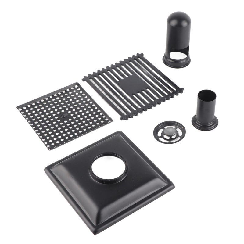 Square Shower Drain: SUS304 Stainless Steel, Wear-Resistant Corrosion-Resistant - Easy To Clean Detachable Cover, Anti-Clog Floor Drain for Bathroom Shower Room Kitchen Garage Basement Toilet - Image 2