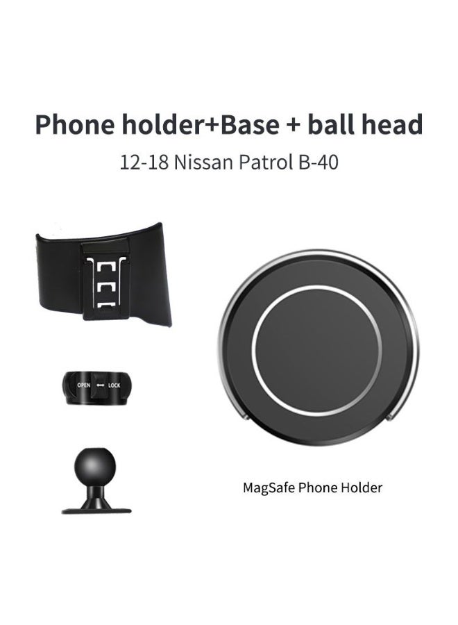 Nissan Patrol 2012-2019 Y62 Phone Holder Mount, Holder+ (1* MagSafe Phone Holder) for all phones, Nissan Patrol Accessories - Image 2