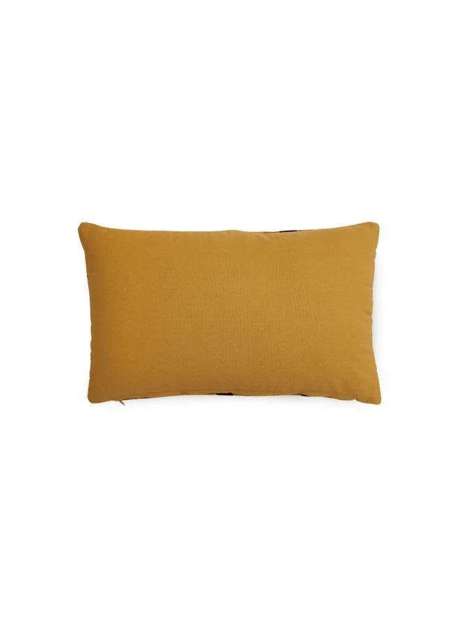 HKLIVING Striped velvet cushion Honey