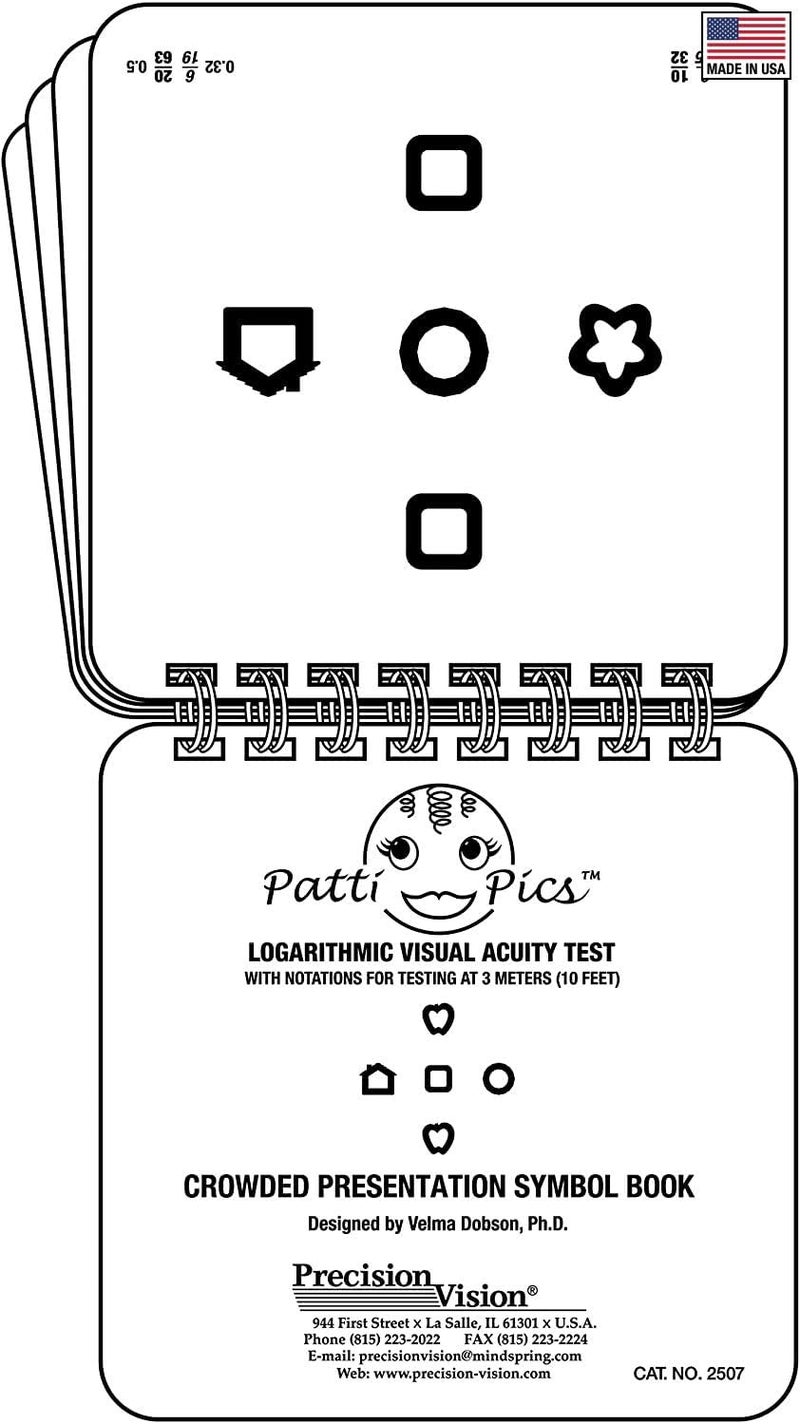كتاب اختبار عين الأطفال 16 صفحة قابل للطي
