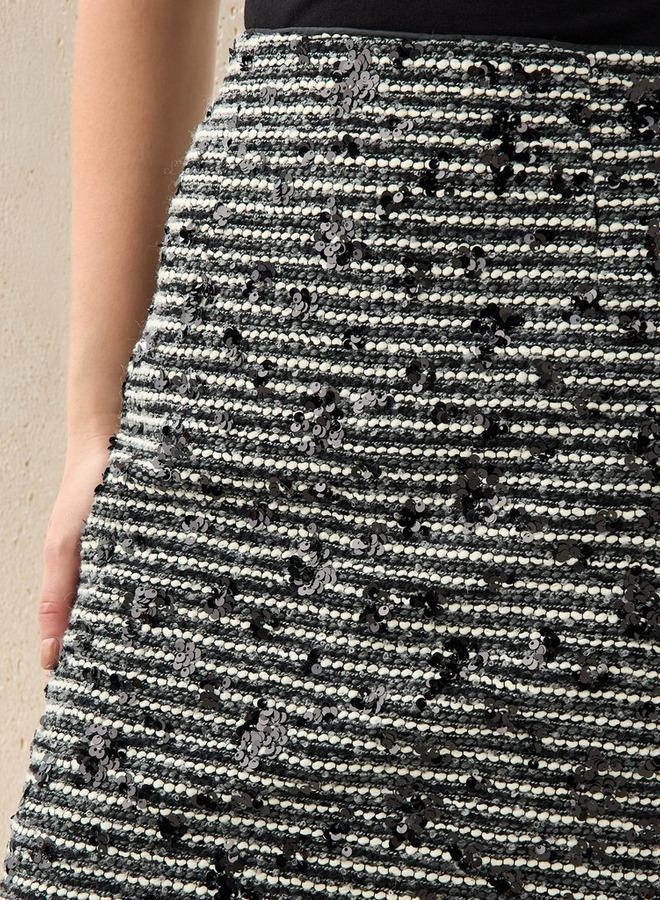2Xtremz Textured Tweed Mini Skirt - Image 3