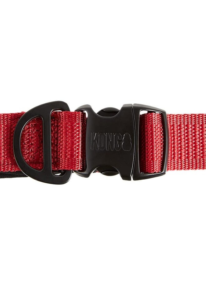 كونج حبل تحكم سريع وسهل الاستخدام من KONG Comfort Ultra Durable Traffic Padded Handle Hands Free Quick Control بطول 6 أقدام (أحمر) - Image 4