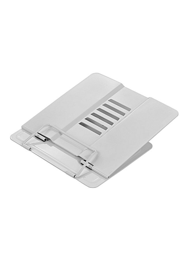 NIBEMINENT Stainless Steel Adjustable Book Holder White - Image 2