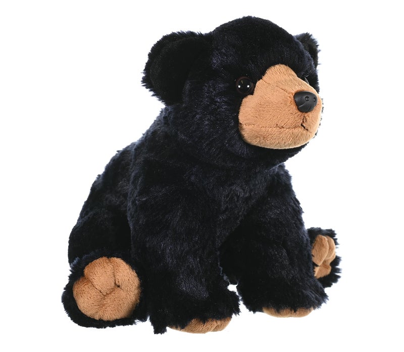 Wild Republic Black Bear Plush, Stuffed Animal, Plush Toy, Gifts for Kids, Cuddlekins 12 Inches - Image 1