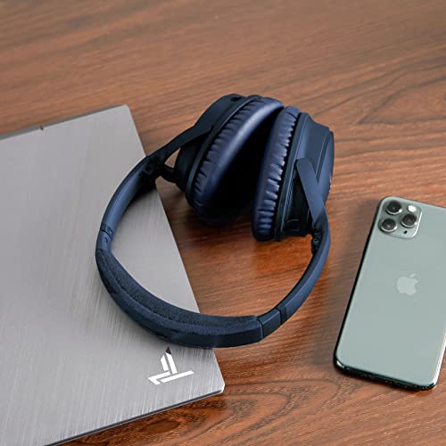 WC Wicked Cushions Upgraded Replacement Ear Pads for Bose QC35 & QC35ii (QuietComfort 35) Headphones & More - Softer Leather, Luxurious Memory Foam, Added Thickness, Extra Durability | Midnight Blue - Image 3