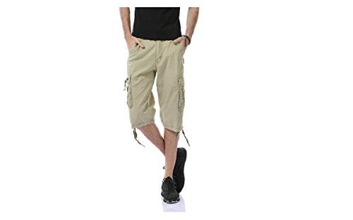 Leward Men's Cotton Twill Cargo Shorts Outdoor Wear Lightweight (US, Numeric, 32, Regular, Regular, Khaki) - Image 4