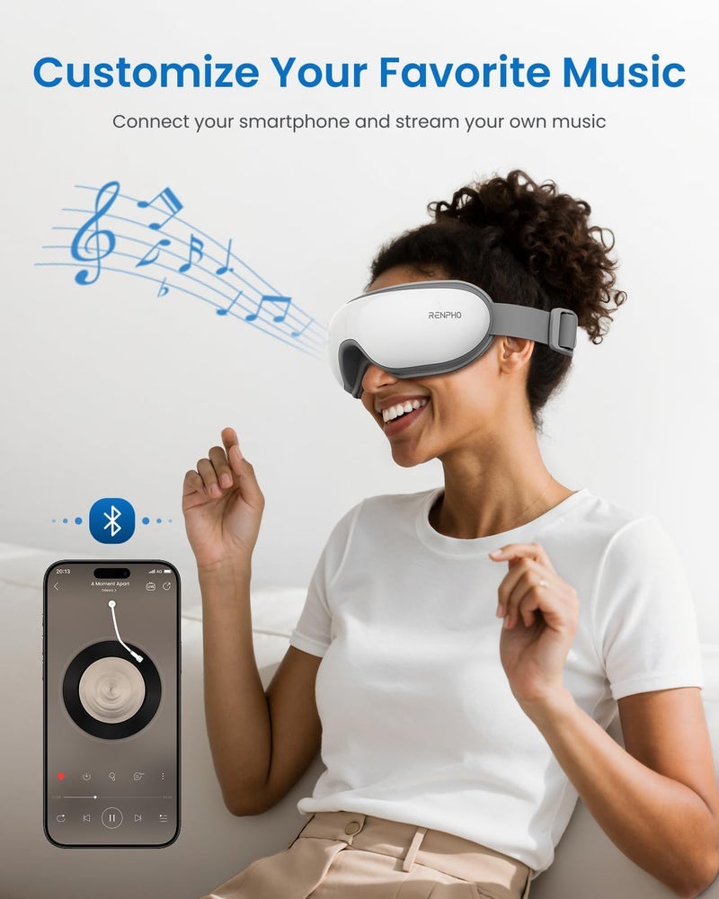 RENPHO Eyeris 1 Eye Massager with Heat Birthday Gifts Eye Mask for Mom Dad Women Men Her Him Smart Sleep Mask for Relax Reduce Strain - Image 5