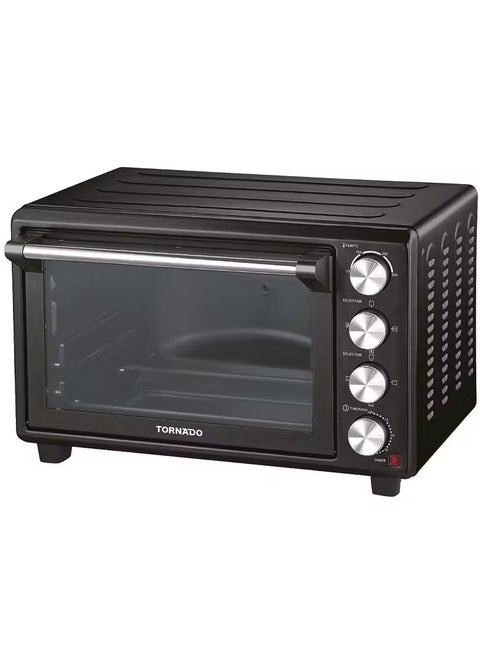 TORNADO Electric Oven 49 Liter1800 Watt Grill Fan Black TEO-49KD-BK